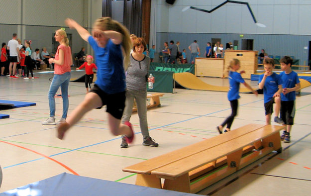 Einen großen Anklang fand das Gaukinderturnfest in Wabern bei den jungen Nachwuchssportlerinnen und -sportlern. Foto: nh