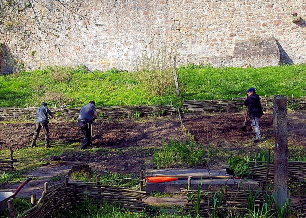 Die Saison im Garten unterhalb der Totenkirche hat begonnen. Foto: Arbeit und Bildung e.V.