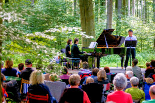 Ein Waldkonzert mit Flügel bietet die Musikakademie Louis Spohr in Kürze im Wildpark Knüll. Foto: Heiko Meyer