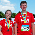 Hoch motiviert glänzten Luis Andre und Vivian Groppe mit zwei Gold- und zwei Silbermedaillen bei den Süddeutschen Meisterschaften in Koblenz. Foto: nh