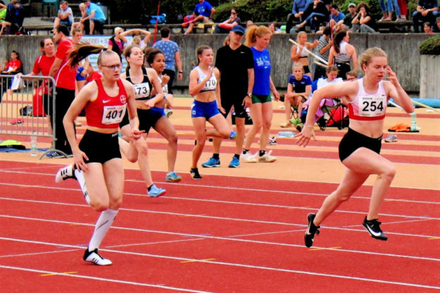 Vivian Groppe setzte sich in Siegburg über 100m der U16 mit 12,28 Sekunden durch. Foto: nh