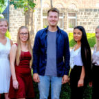 Alle Absolventen des Ausbildungsjahrgangs »Kauffrau/-mann für Büromanagement« werden übernommen und setzen ihre berufliche Laufbahn in der Hephata Diakonie fort: Lena Mohr (v.li.), Jasmin Pankratz, Maximilian Baum, Jessica Wroblewski und Carina Schulz. Foto: Hephata