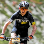 Nach sieben schweren Alpenetappen mit dem Mountainbike erreicht MT-Radsportler Thorsten Damm bei der Bike Transalp den zweiten Platz. Foto: nh