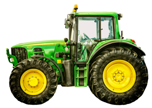 Am John Deere stießen die Diebe an die Grenze ihrer Kunst. Sie kamen offenbar mit den am Schlepper angebrachten Arbeitsgeräten nicht zurecht. 
Symbolfoto: Momentmal | Pixabay