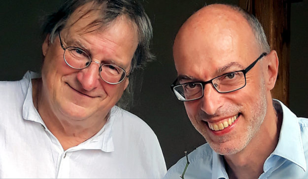 Sänger Jochen Faulhammer und Schriftsteller Dr. Werner Seibel. Foto: nh