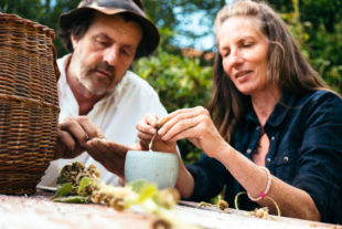 Bettina Hauenschild und Otto Kukla vom Schloss Hirschgarten. Foto: Jonathan Linker
