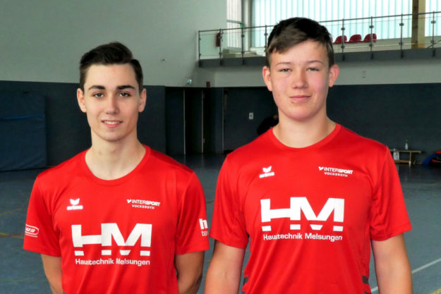 Yannick Schleider (li.) und Luis André überzeugten in Baunatal-Großenritte mit guten Leistungen. Foto: nh