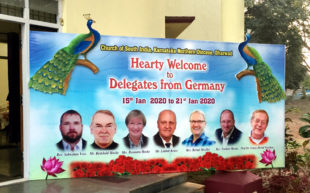 Begrüßungsplakat für die Gäste aus Nordhessen. Foto: Reinhold Hocke