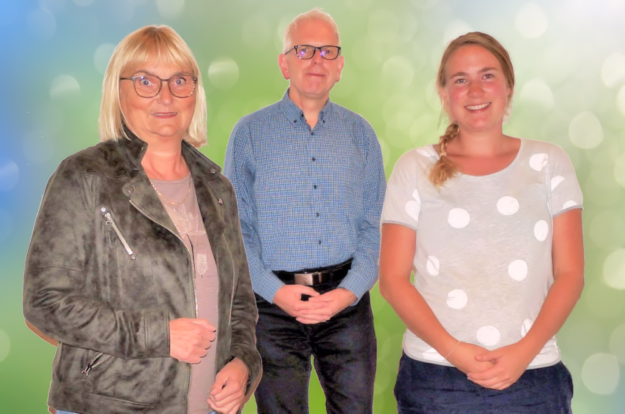  Die Vorstandsmitglieder (v.li.) Dr. Bettina Hoffmann, Jörg Warlich und Christine Glück wollen die Weichen für eine aktive Klimapolitik für Niedenstein stellen. Foto: GRÜNE Niedenstein | Montage: seknews