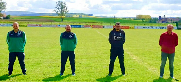 Benjamin Hoos, Martin Hölzer, Tobias Ratajczak und Carsten Liehr (v.li.) stehen für qualitativ hochwertiges Training von Kindern und Jugendlichen aller Altersklassen. Foto: nh