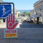 Die Forderung nach Mietenstopp würde auch etlichen Ladeninhaber*innen zugute kommen. Das Bild entstand in der Kasseler Treppenstraße. Foto: DGB