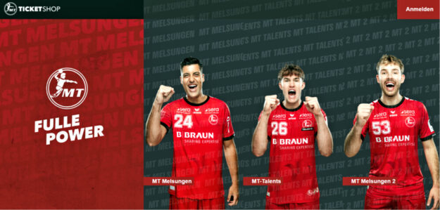 Eintrittskarten zu den Rückrundenspielen der MT Melsungen sind u.a. im Online-Ticketshop erhältlich. Screenshot: seknews.de