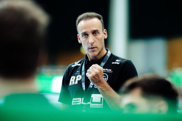 Es geht wieder los. Zum Start der Rückrunde in der DAIKIN Handball-Bundesliga empfängt das Team von Roberto Garcia Parrondo am Samstag Frisch Auf! Göppingen. Foto: Alibek Käsler