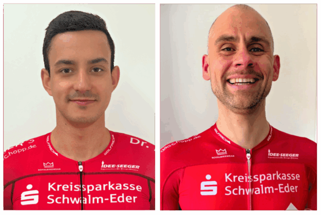 Daniel Zielonka (li.) und Philipp Sohn. Fotos: N.N. | MT Melsungen Radsport