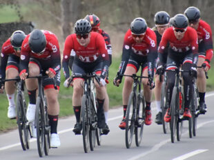 Das starke MT-Team beim Rohloffcup unterwegs (v.l.): Mirco Holzhauer (Sieger Masters 2), Maximilian Jäger, Lukas Beutner, Markus Regenbogen (3. Elote), Christian Plessing (Sieger Elite) und Hans Hutschenreuter (2. Elite). Foto: Alexander Baumann