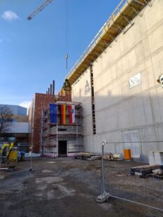 Neubau vor dem bestehenden Hochsicherheitslabor im vergangenen Dezember. Foto: N.N. | RP Gießen