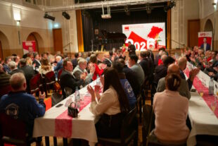 Volles Haus beim SPD Neujahrsempfang in der Homberger Stadthalle. Foto: N.N. | SPD Stadtverband