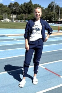 Vivian Groppe freut sich. Sie knackte in Los Angeles beide Sprintnormen für die deutschen U23-Meisterschaften in Wattenscheid. Foto: N.N. | pm, Alwin Wagner